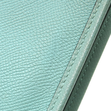 エルメス HERMES エヴリンTPM アマゾン ブルーアトール×ブルーザンジバル ヴォーエプソン ショルダーバッグ シルバー金具 青