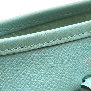 エルメス HERMES エヴリンTPM アマゾン ブルーアトール×ブルーザンジバル ヴォーエプソン ショルダーバッグ シルバー金具 青