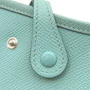 エルメス HERMES エヴリンTPM アマゾン ブルーアトール×ブルーザンジバル ヴォーエプソン ショルダーバッグ シルバー金具 青