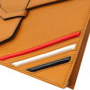 ロエベ LOEWE フラップバッグ ブラウン レザー 2WAYバッグ ゴールド金具 ハンドバッグ ショルダー 編み込み