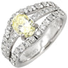ノンブランド NON BRAND ダイヤモンド 1.00ct 0.85ct デザインリング ホワイトゴールド K18WG ダイヤモンド リング 指輪 18K 750 WG 1粒 1石 メレダイヤ 10.5号