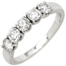 ミキモト MIKIMOTO ダイヤ 0.74ct プラチナシルバー Pt950 ダイヤモンド リング 指輪 プラチナ 一文字 5Pダイヤ 12号