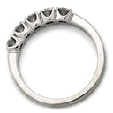 ミキモト MIKIMOTO ダイヤ 0.74ct プラチナシルバー Pt950 ダイヤモンド リング 指輪 プラチナ 一文字 5Pダイヤ 12号