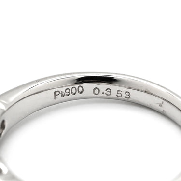 ノンブランド NON BRAND ダイヤモンド プラチナシルバー Pt900 ダイヤモンド リング 指輪 プラチナ Pt スリーストーン 3粒 3P 3石 トリロジーデザイン 11号