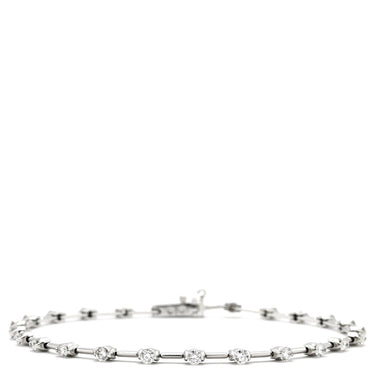 デビアス DE BEERS LINE ラインブレスレット ホワイトゴールド K18WG ダイヤモンド ブレスレット ダイヤブレスレット