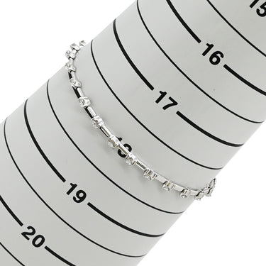 デビアス DE BEERS LINE ラインブレスレット ホワイトゴールド K18WG ダイヤモンド ブレスレット ダイヤブレスレット