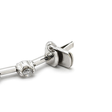 デビアス DE BEERS LINE ラインブレスレット ホワイトゴールド K18WG ダイヤモンド ブレスレット ダイヤブレスレット