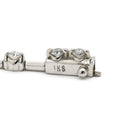 デビアス DE BEERS LINE ラインブレスレット ホワイトゴールド K18WG ダイヤモンド ブレスレット ダイヤブレスレット