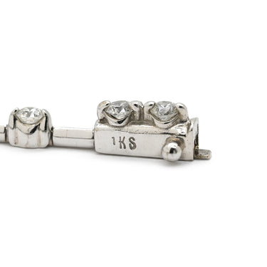 デビアス DE BEERS LINE ラインブレスレット ホワイトゴールド K18WG ダイヤモンド ブレスレット ダイヤブレスレット