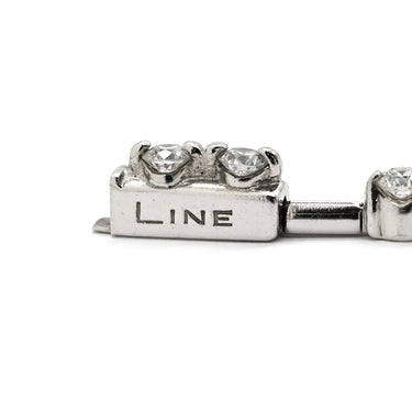 デビアス DE BEERS LINE ラインブレスレット ホワイトゴールド K18WG ダイヤモンド ブレスレット ダイヤブレスレット