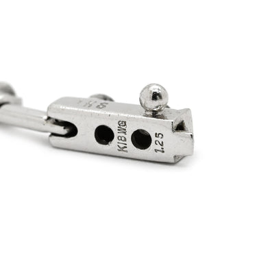 デビアス DE BEERS LINE ラインブレスレット ホワイトゴールド K18WG ダイヤモンド ブレスレット ダイヤブレスレット