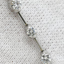 デビアス DE BEERS LINE ラインブレスレット ホワイトゴールド K18WG ダイヤモンド ブレスレット ダイヤブレスレット