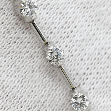 デビアス DE BEERS LINE ラインブレスレット ホワイトゴールド K18WG ダイヤモンド ブレスレット ダイヤブレスレット