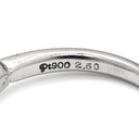 ノンブランド NON BRAND クリソベリル キャッツアイ 2.50ct ダイヤモンド 0.30ct グリーン×プラチナシルバー Pt900 クリソベリルキャッツアイ ダイヤモンド リング 指輪 猫目石 緑褐色 プラチナ 13号