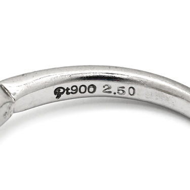 ノンブランド NON BRAND クリソベリル キャッツアイ 2.50ct ダイヤモンド 0.30ct グリーン×プラチナシルバー Pt900 クリソベリルキャッツアイ ダイヤモンド リング 指輪 猫目石 緑褐色 プラチナ 13号