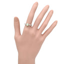 ノンブランド NON BRAND クリソベリル キャッツアイ 2.50ct ダイヤモンド 0.30ct グリーン×プラチナシルバー Pt900 クリソベリルキャッツアイ ダイヤモンド リング 指輪 猫目石 緑褐色 プラチナ 13号