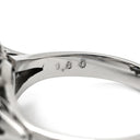 ノンブランド NON BRAND ヒスイ 2.526ct ダイヤモンド プラチナシルバー Pt850 ヒスイ ダイヤモンド リング 指輪 緑 グリーン 翡翠 ひすい ジェイダイト オーバル 5.5号