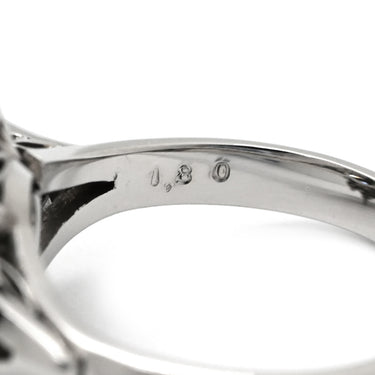 ノンブランド NON BRAND ヒスイ 2.526ct ダイヤモンド プラチナシルバー Pt850 ヒスイ ダイヤモンド リング 指輪 緑 グリーン 翡翠 ひすい ジェイダイト オーバル 5.5号