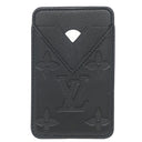 ルイヴィトン LOUIS VUITTON ポルトカルト マグネット M26738 ブラック レザー モノグラムシャドウ カードケース 黒 カード入れ