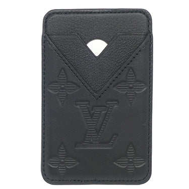 ルイヴィトン LOUIS VUITTON ポルトカルト マグネット M26738 ブラック レザー モノグラムシャドウ カードケース 黒 カード入れ