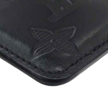 ルイヴィトン LOUIS VUITTON ポルトカルト マグネット M26738 ブラック レザー モノグラムシャドウ カードケース 黒 カード入れ
