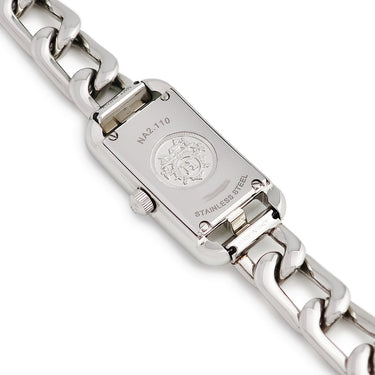 腕時計 エルメス HERMES ナンタケット NA2.110.220 クオーツ レディース シルバー アラビア 角型 チェーンブレス