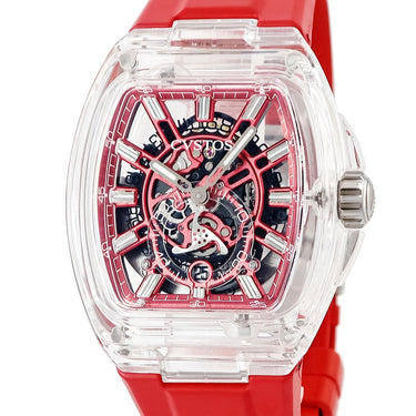 腕時計 クストス CVSTOS メトロポリタン PS サファイア ブレール・エンボロ F00103.4288002 自動巻き メンズ 新品同様 スケルトン