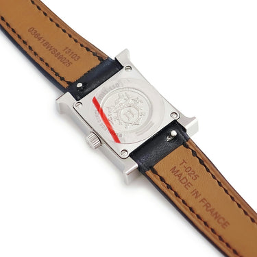 腕時計 エルメス HERMES Hウォッチ ミニ TPM HH1.110 クオーツ レディース 純正ダイヤ ホワイト シェル スクエア