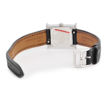 腕時計 エルメス HERMES Hウォッチ ミニ TPM HH1.110 クオーツ レディース 純正ダイヤ ホワイト シェル スクエア