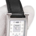 腕時計 エルメス HERMES Hウォッチ ミニ TPM HH1.110 クオーツ レディース 純正ダイヤ ホワイト シェル スクエア