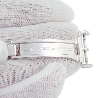 ランゲ&ゾーネ LANGE&SOHNE 純正 ホワイトゴールド K18WG 腕時計パーツ Dバックル 16mm幅対応 K18WG 無垢 フォールド クラスプ パーツ 予備 替え スペア ホワイトゴールド