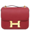エルメス HERMES コンスタンス3 24 ルージュグレナ ヴォーエプソン ショルダーバッグ ゴールド金具 ボルドー