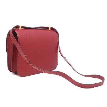 エルメス HERMES コンスタンス3 24 ルージュグレナ ヴォーエプソン ショルダーバッグ ゴールド金具 ボルドー