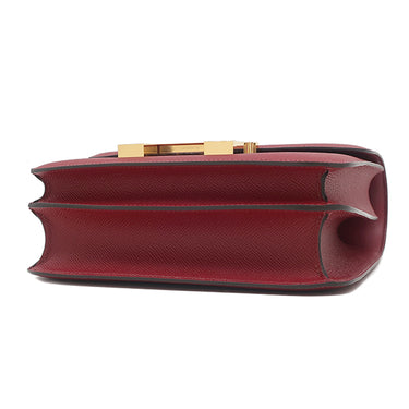 エルメス HERMES コンスタンス3 24 ルージュグレナ ヴォーエプソン ショルダーバッグ ゴールド金具 ボルドー