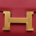エルメス HERMES コンスタンス3 24 ルージュグレナ ヴォーエプソン ショルダーバッグ ゴールド金具 ボルドー
