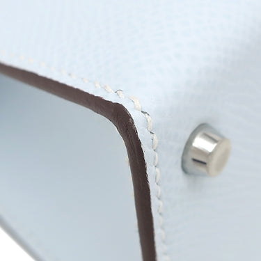 エルメス HERMES ミニケリードゥ 外縫い ブループリュム×ヴェールジェイド×ゴールド ヴォーエプソン 2WAYバッグ シルバー金具 ショルダー トリコロール