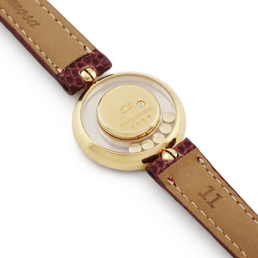腕時計 ショパール CHOPARD ハッピーダイヤモンド 20/3957 クオーツ レディース K18YG無垢 純正ダイヤ ムービングダイヤモンド