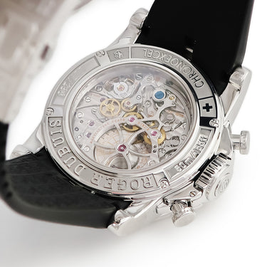 腕時計 ロジェデュブイ ROGER DUBUIS エクスカリバー クロノグラフ EX45 78 9 3.7AR 自動巻き メンズ シルバー スモールセコンド 限定