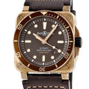 腕時計 ベル&ロス BELL＆ROSS BR-03 ダイバー ブラウン ブロンズ BR03-92-D-BR-BR/SCA 自動巻き メンズ デイト 逆回転防止ベゼル 限定