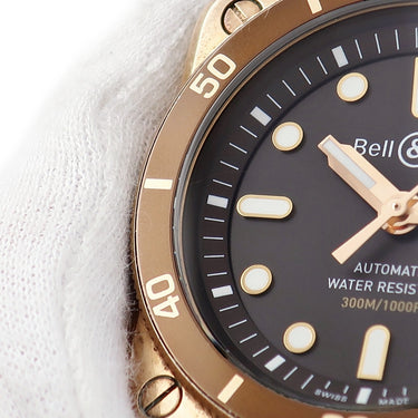 腕時計 ベル&ロス BELL＆ROSS BR-03 ダイバー ブラウン ブロンズ BR03-92-D-BR-BR/SCA 自動巻き メンズ デイト 逆回転防止ベゼル 限定