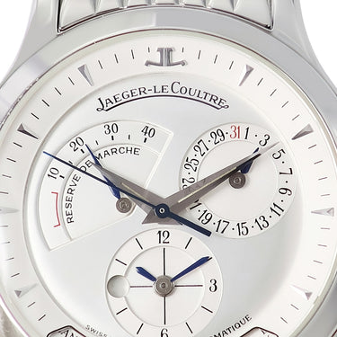 腕時計 ジャガールクルト JAEGER LECOULTRE マスター ジオグラフィーク 142.880.922 142.8.92 自動巻き メンズ リザーブドマルシェ GMT デイト