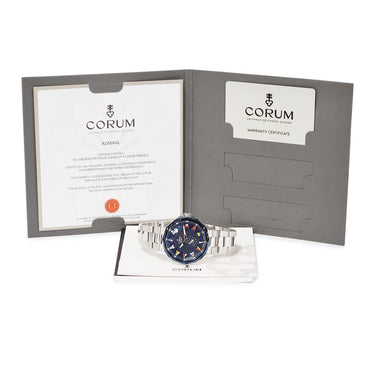 腕時計 コルム CORUM アドミラル レジェンド 42 395.113.20/V750 AB50 自動巻き メンズ 新品同様 ブルーPVD 信号旗 12角形 日本限定