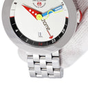 腕時計 アランシルベスタイン ALAIN SILBERSTEIN ロンド GMT OG11 自動巻き メンズ ホワイト デイト シースルーバック 限定