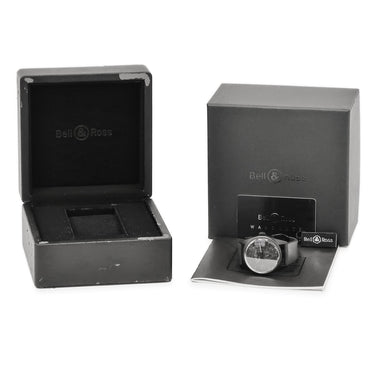 腕時計 ベル&ロス BELL&ROSS ヴィンテージ ヘリテージ ファントム BR123-95-SC 自動巻き メンズ ブラック デイト スモールセコンド