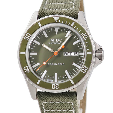 腕時計 ミドー MIDO オーシャンスター トリビュート M026830A M026.830.18.091.00 自動巻き メンズ OH済 デイデイト バー