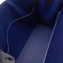 エルメス HERMES ケリー28 外縫い ブルーサフィール ヴォーエプソン 2WAYバッグ シルバー金具 紺