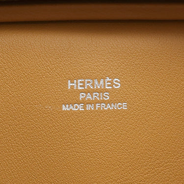 エルメス HERMES バーキン25 カーゴ デゼール×セサミ ヴォースイフト トワルゴエラン ハンドバッグ シルバー金具 茶