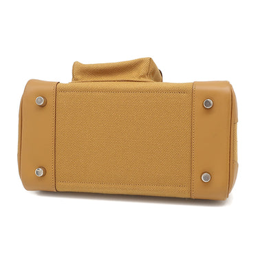 エルメス HERMES バーキン25 カーゴ デゼール×セサミ ヴォースイフト トワルゴエラン ハンドバッグ シルバー金具 茶