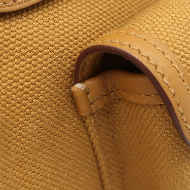 エルメス HERMES バーキン25 カーゴ デゼール×セサミ ヴォースイフト トワルゴエラン ハンドバッグ シルバー金具 茶