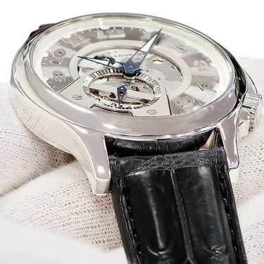 腕時計 ショパール CHOPARD L.U.C テック ツイスト 161888-1002 自動巻き メンズ K18WG無垢 デイト スモールセコンド 青針 限定
